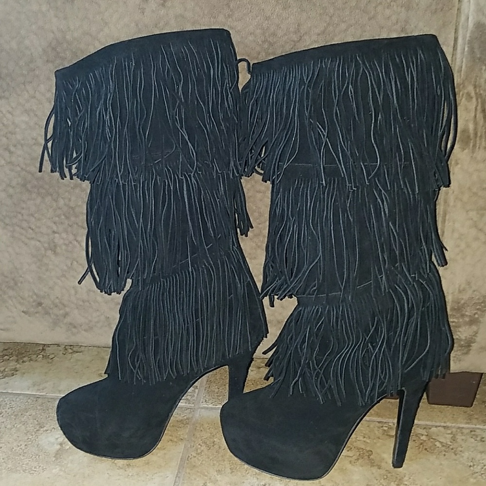 Mojo Moxy Fringe Boots