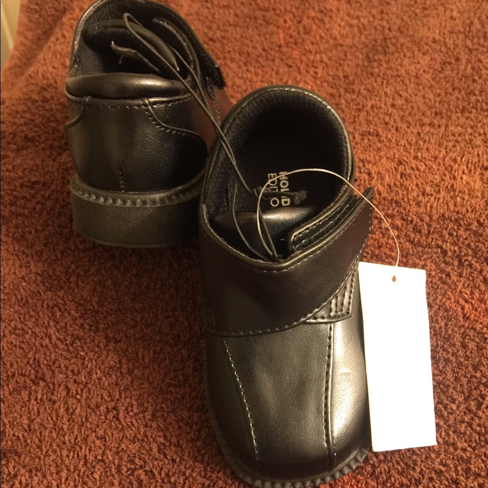 Boys black dress shoes