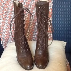 MICHAEL KORS LACE UP GRANNY BOOTS