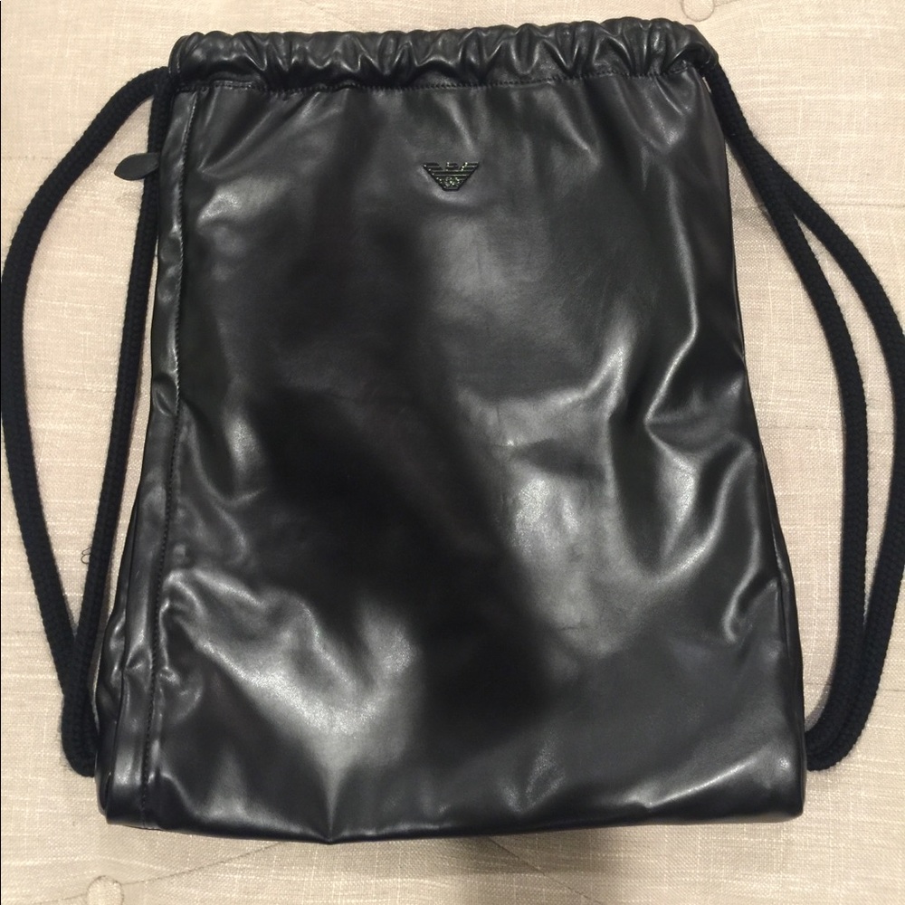 Armani cinch/backpack.