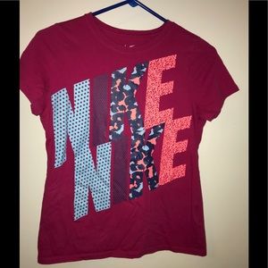 Girls’ Magenta Nike Active T-Shirt