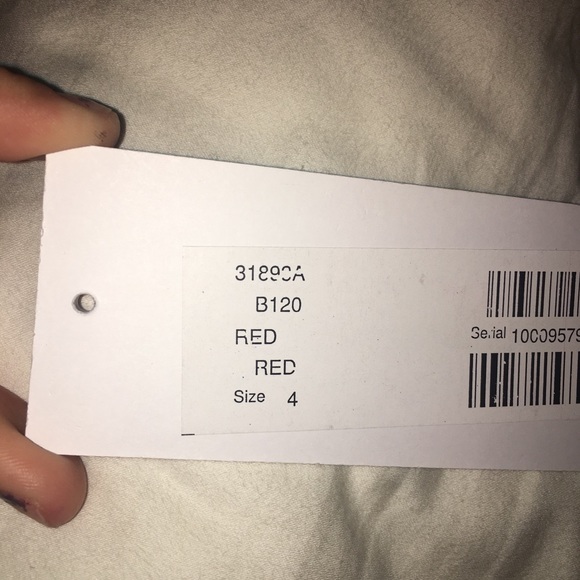 Red JOVANI prom dress size 4 - Picture 6 of 6