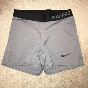 Gray Nike Pro Compression Short