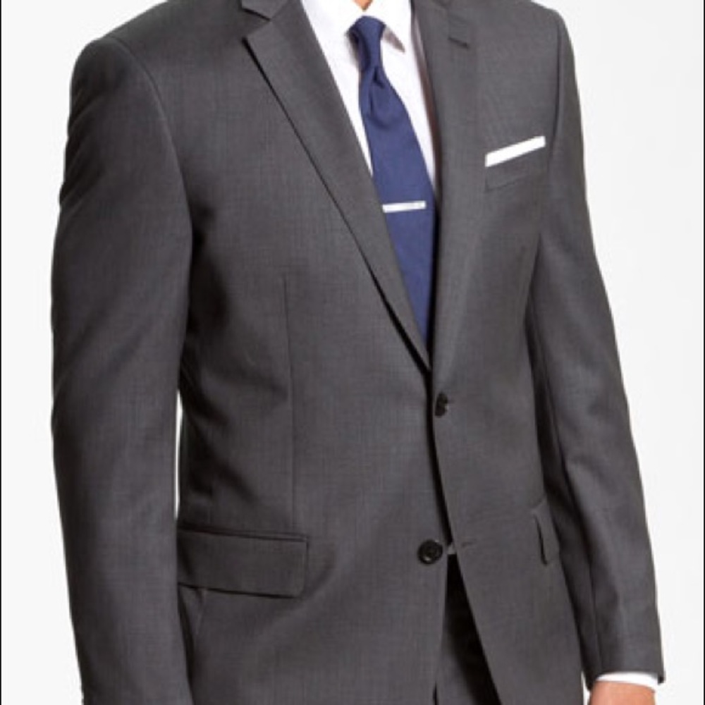 NWOT - John Varvatos Grey 2 button Blazer - 44R