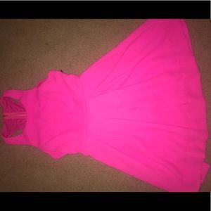 Pink racerback mini dress from Lulus unworn