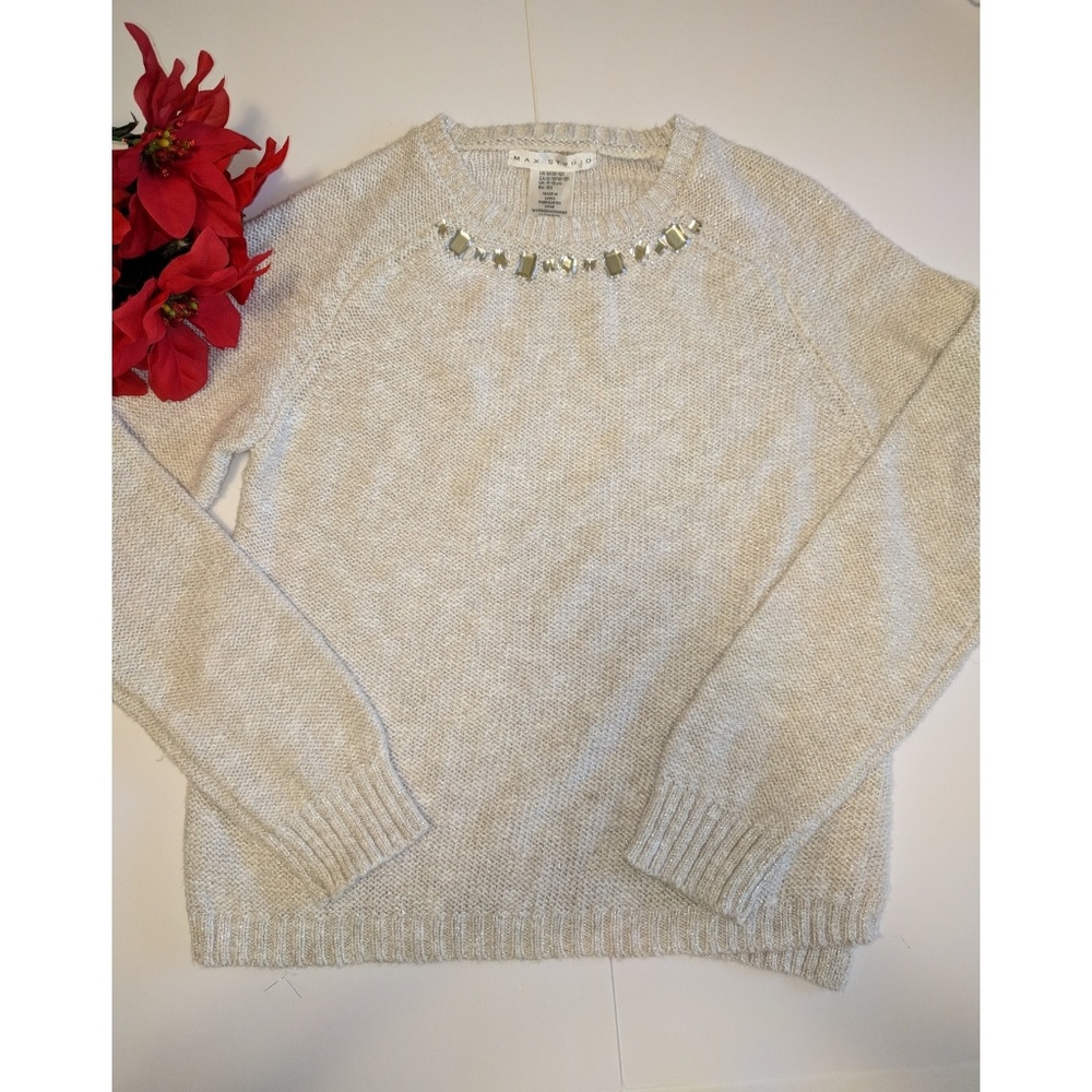 MAX STUDIO embellished sweater