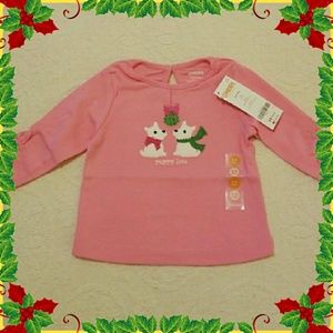 Infant girls long sleeve tee size 3 to 6 months🎄