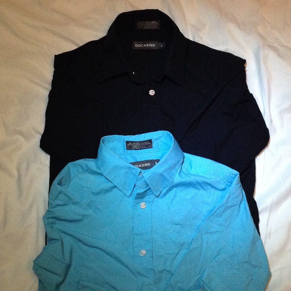 Dockers Solid colored button-ups