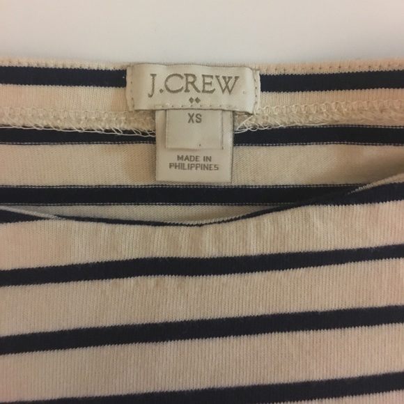 J. Crew XS striped boat neck long sleeve shirt - Picture 2 of 2