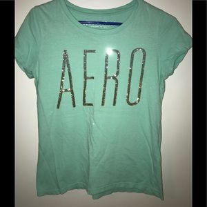 Women’s Light blue Aeropostale Logo t shirt