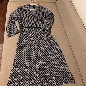 Cozy knit office dress, knee length, size 12