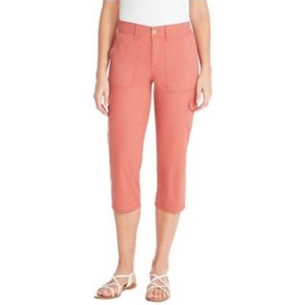 Gloria Vanderbilt Womens Amanda Solid Capris Pants