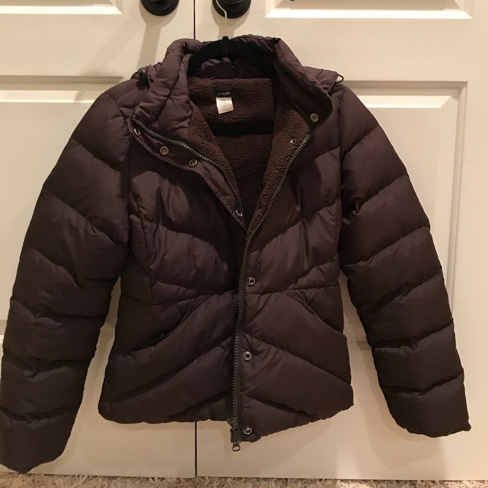 J. Crew puffer coat with a good