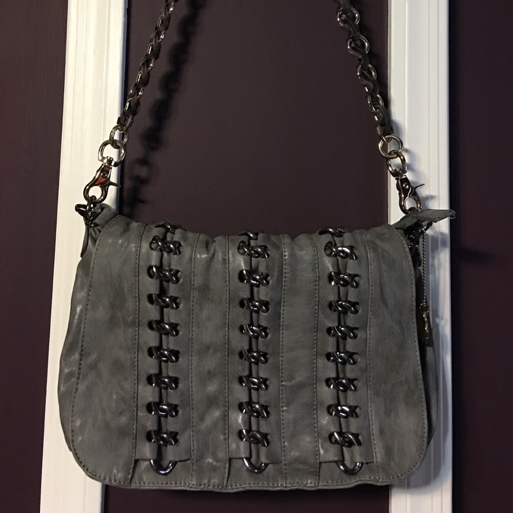 Gray Crossbody Bag
