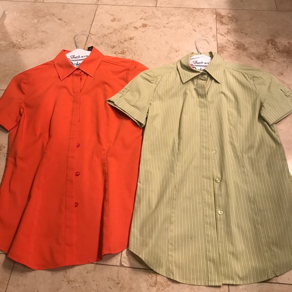 2 New York & Company Button Down Shirts