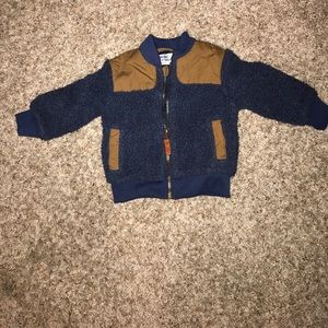 Pebbled fleece winter jacket