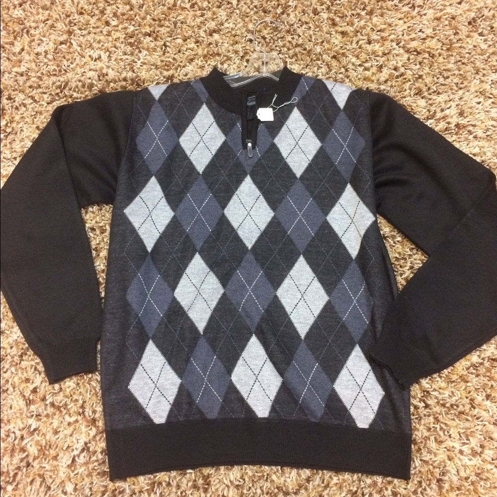 Chereskin men sweater black gray size XL new