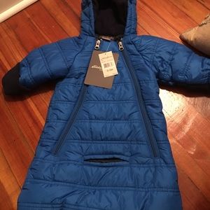 Eddie Bauer 0-3 month royal blue snow suit