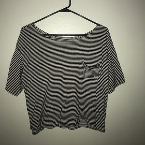 Black and White Striped Shirt