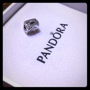 Authentic Pandora Sterling Silver Suitcase Charm