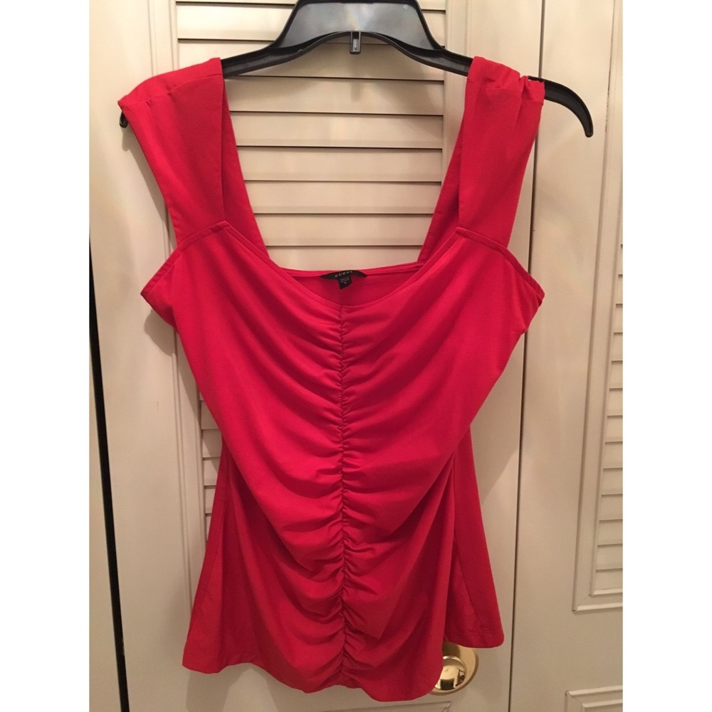 Scrunched Red Top