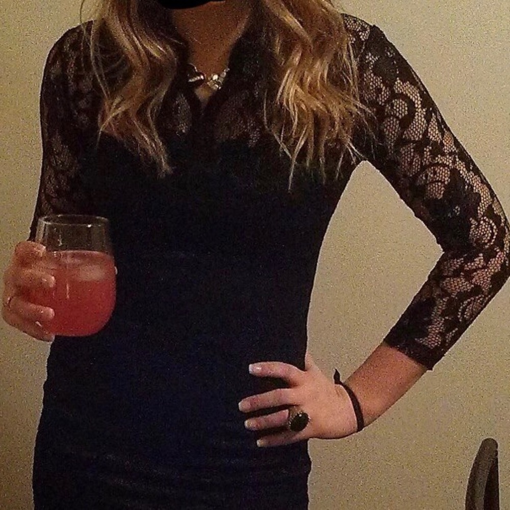 ASOS Long Sleeve Lace Dress