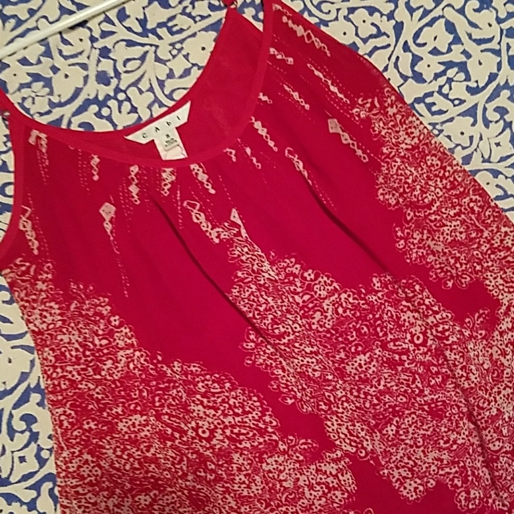 SOLD Red floral tank