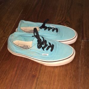 Tiffany blue Vans!! Size 6.5
