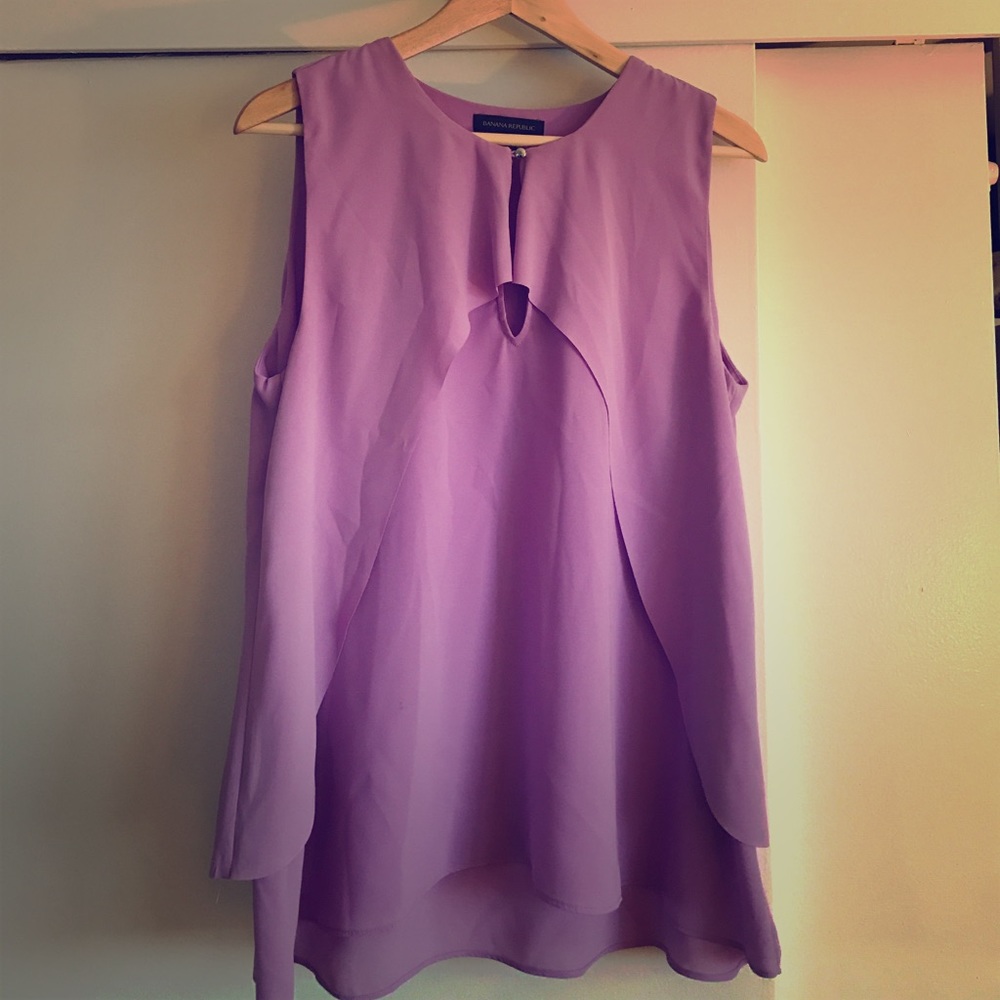 Lavender Banana Republic blouse