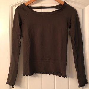 Free people by intimately crop ribbed top