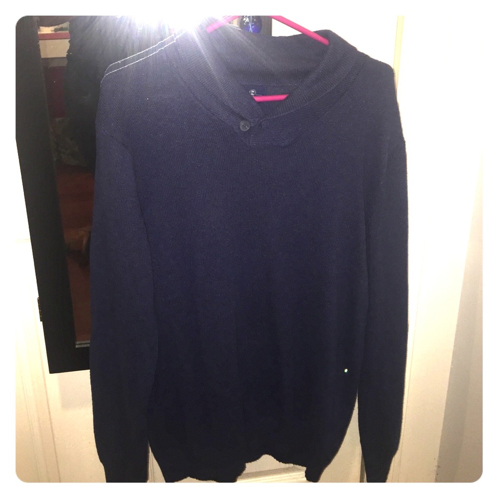 Blue cardigan