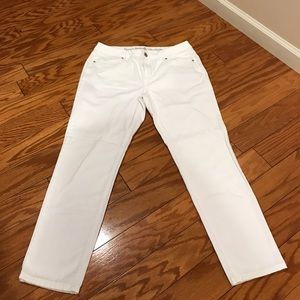 NWOT white skinny ankle pant - 8