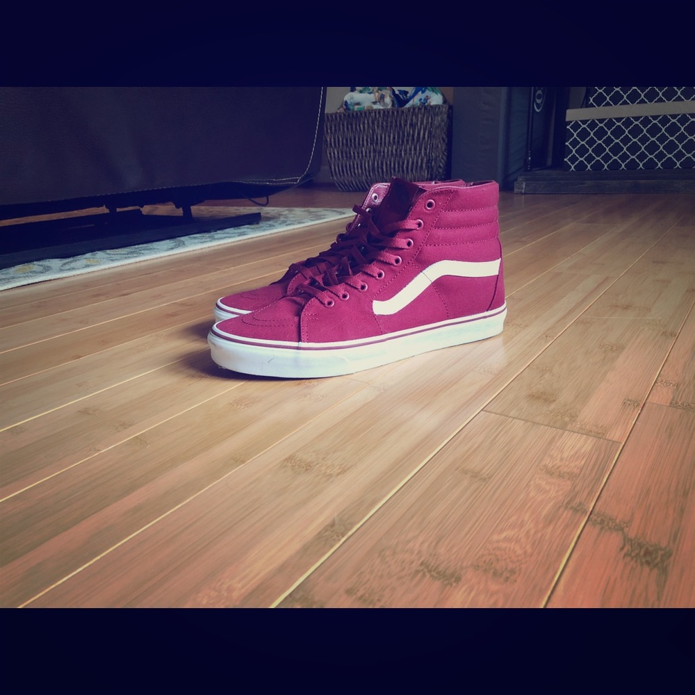 High top Maroon Classic Vans
