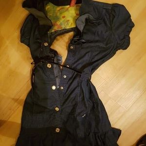 Apple Bottoms keyhole denim dress.