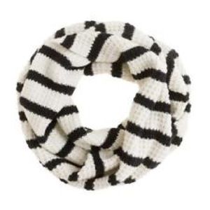 Navy and White J Crew Infinity Scarf