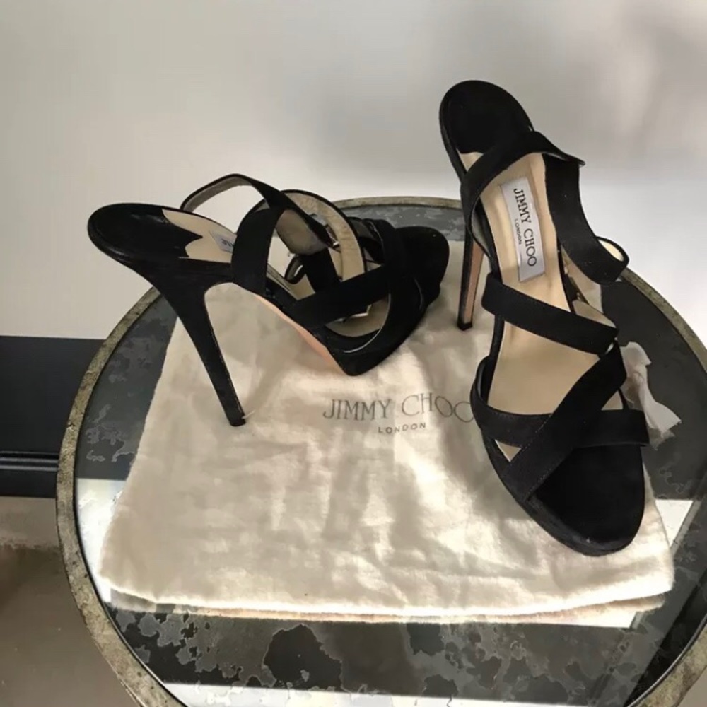Jimmy Choo Black strappy sandals