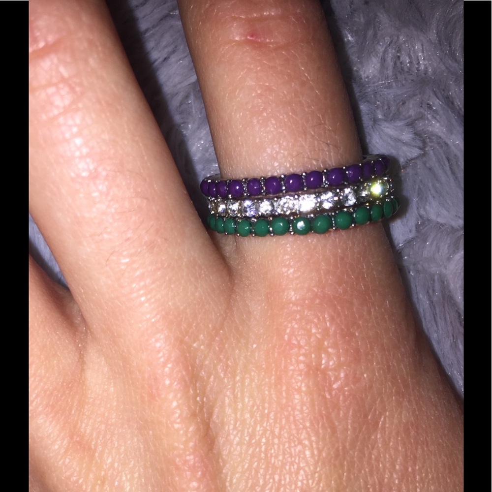 💟 NWOT Jeweled Rings - Picture 3 of 4