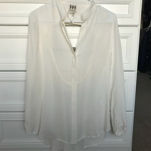 Haute hippie off white blouse size Small
