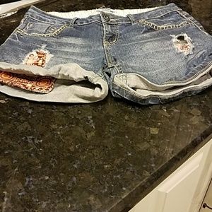 Bongo Distressed Denim Shorts