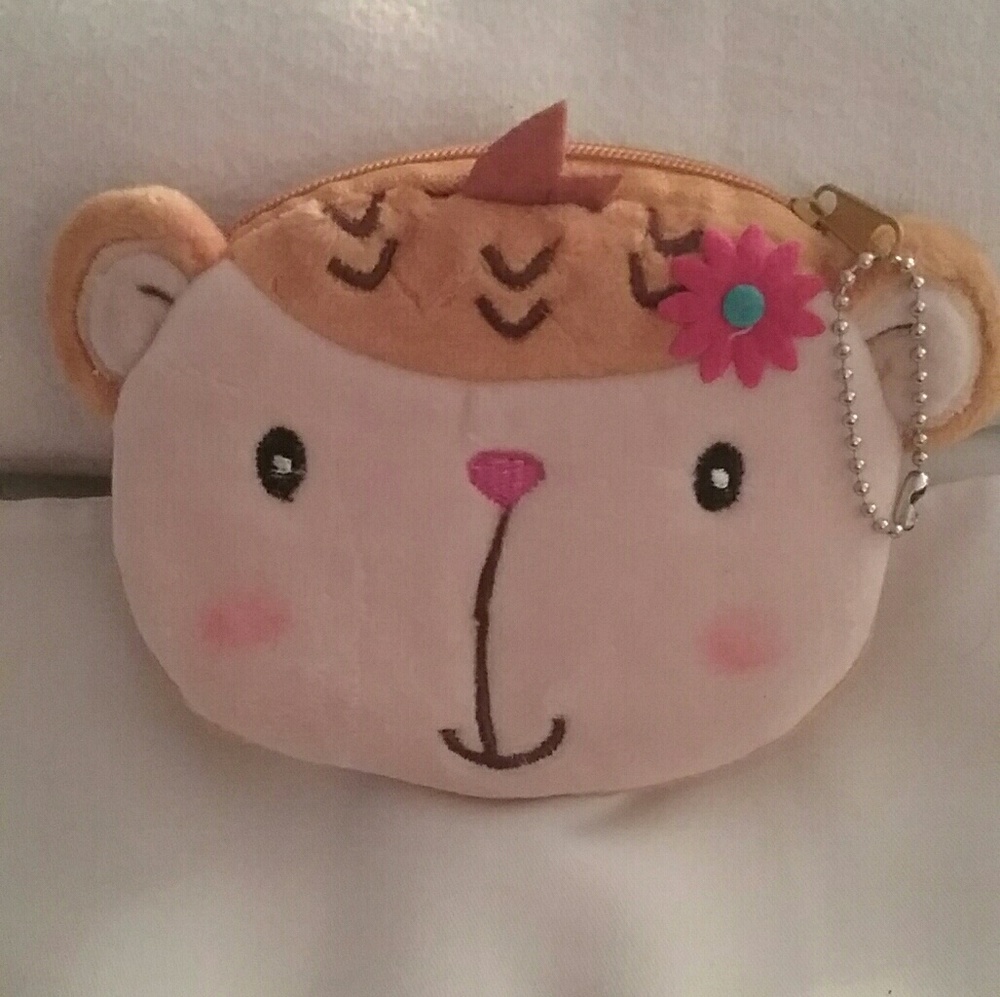 🔥2 for $8.🔥CUTE KAWAII GIRL MONKEY 🙊 coin purse