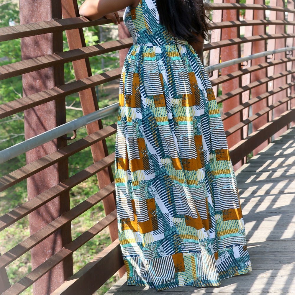 ๐
HP๐
African Print Womenโs Floor Length Dress. - Picture 4 of 6
