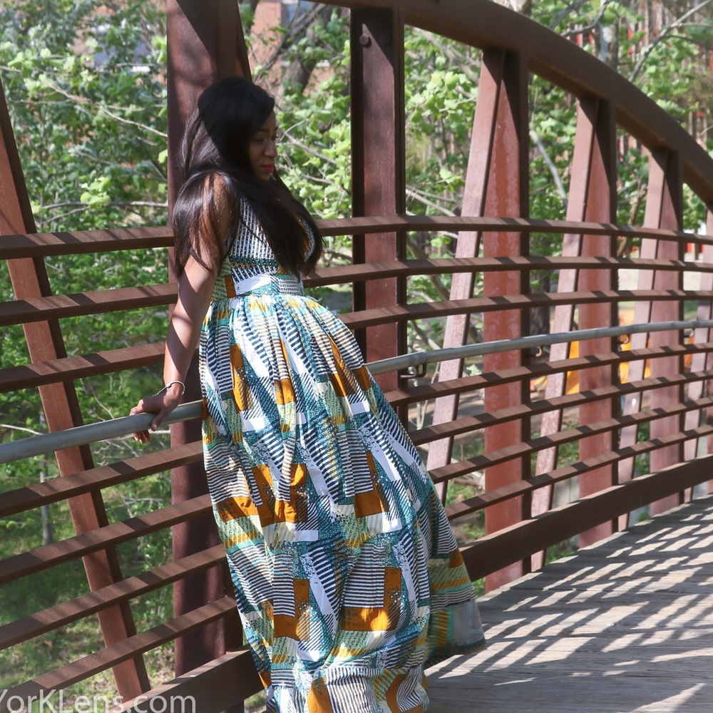 ๐
HP๐
African Print Womenโs Floor Length Dress. - Picture 5 of 6