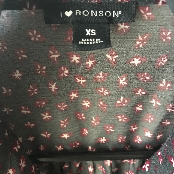 I🖤RONSON SEMI SHEER BUTTON UP DRESS LONG SLEEVE - Picture 4 of 6