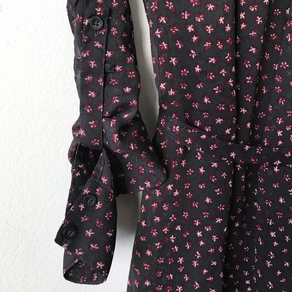 I🖤RONSON SEMI SHEER BUTTON UP DRESS LONG SLEEVE - Picture 5 of 6