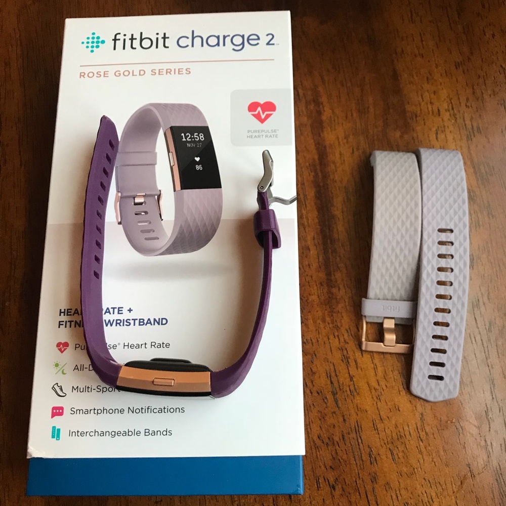 Fitbit charge 2 HR rose gold series EUC