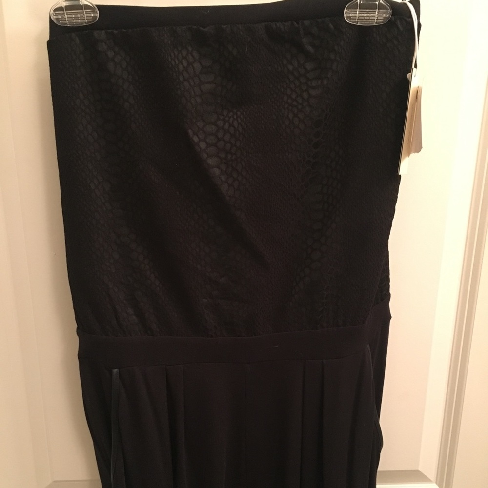 Brand New with Tags: black strapless jumpsuit
