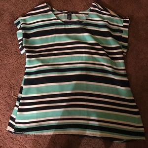 Striped polyester shirt