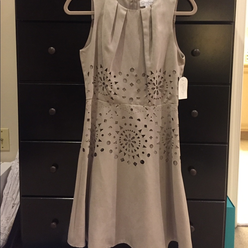 NEW Jessica Simpson dress with laser cut detailing