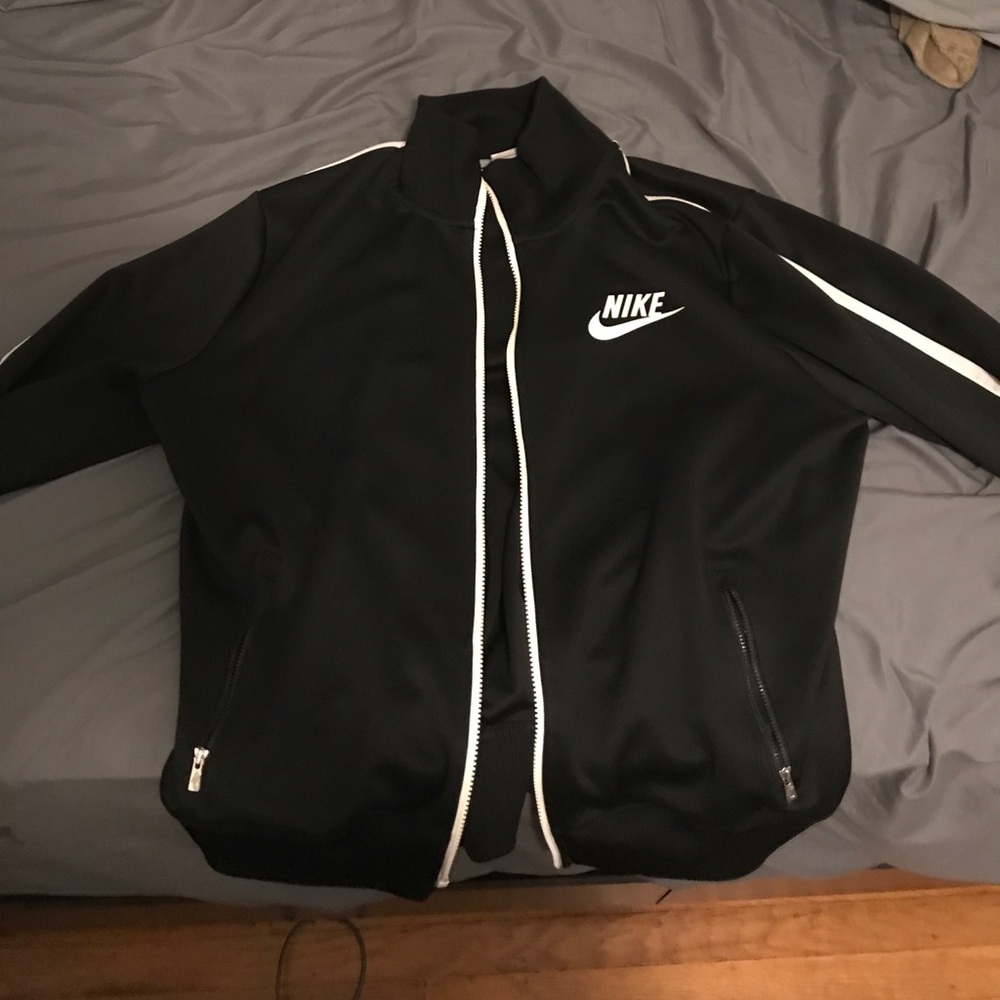 Nike Mens Track Jacket Black/White XL