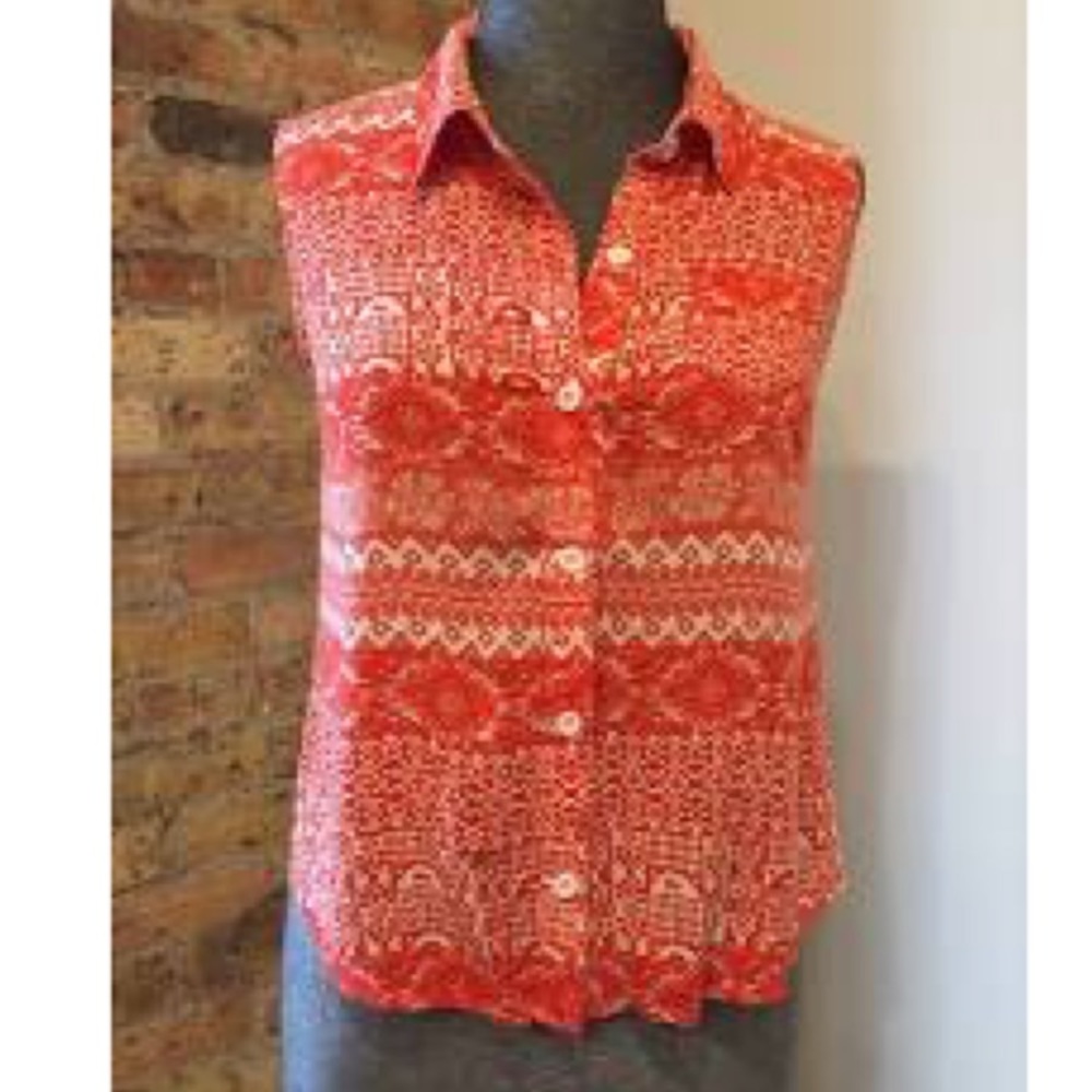 Tulle sleeveless top